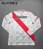 River Plate Home white Fans Long Sleeve 1:1 Retro Quality Soccer Jersey 1996/1997