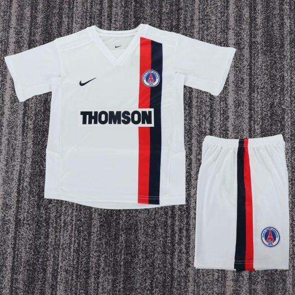 PSG Paris Away Kids Retro 1:1 Quality Soccer Jersey 2002/2003