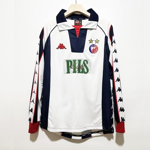 Crvena zvezda Beograd Away Long Sleeve Retro 1:1 Quality Soccer Jersey 1999/2001