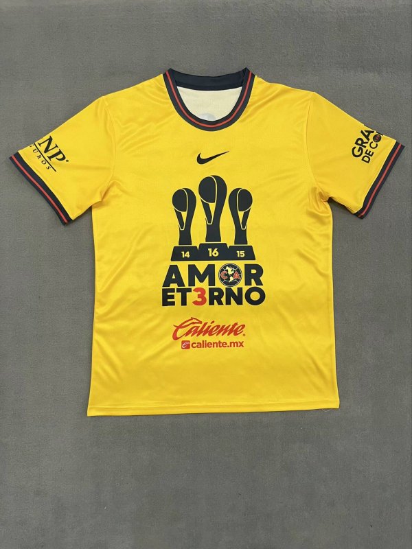 Club America Champion version Yellow Fans 1:1 Quality Soccer Jersey 24/25
