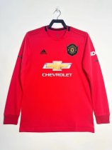 2019/2020 Manchester United  Home  Long Sleeve 1:1 Retro Quality Soccer Jersey