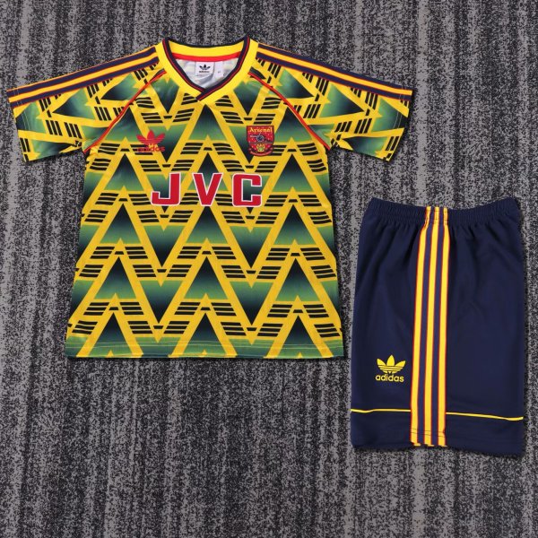 Arsenal Away Kids Retro 1:1  Quality Soccer Jersey 1991/1993