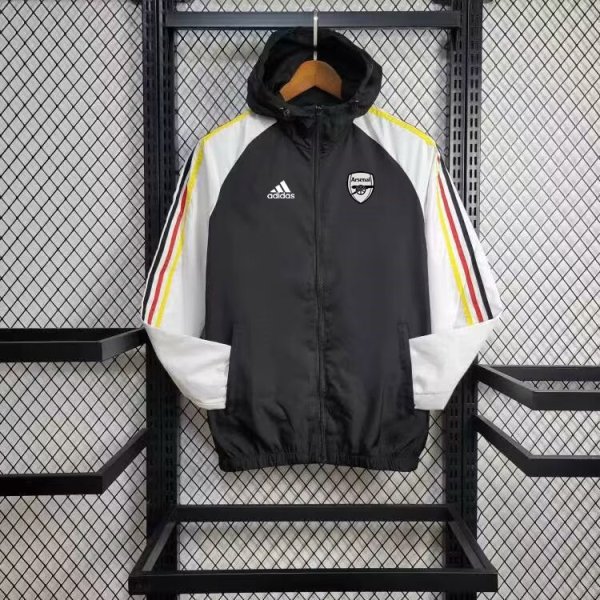 Arsenal Black Windbreaker 24/25
