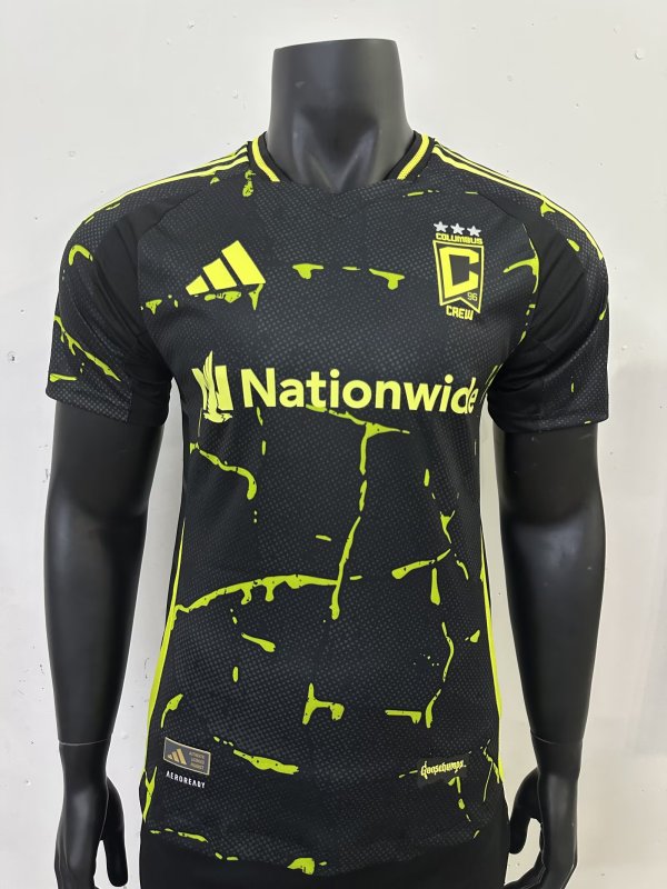 25/26 Columbus Crew Away Black  Player 1:1 Quality Soccer Jersey