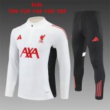 Liverpool Kids White 1:1 Quality Training Jersey 25/26