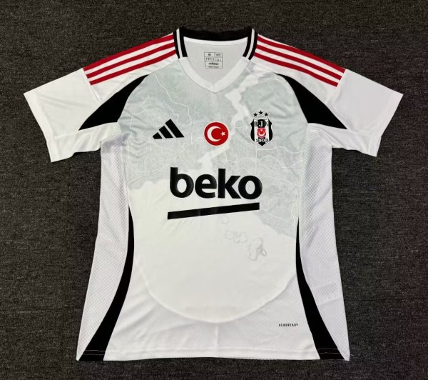 Beşiktaş Home White Fans 1:1 Quality Soccer Jersey 24/25