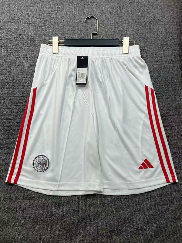 Ajax Home White 1:1 Quality Shorts 25/26