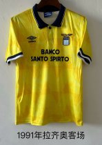 Lazio Away Fans Retro 1:1 Quality Soccer Jersey 1991