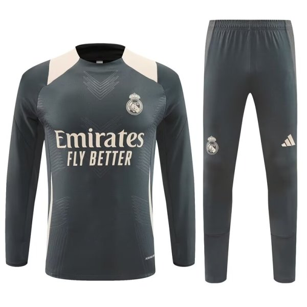 Real Madrid  Training  Dark Grey Player 1:1 Quality Training Jersey 24/25