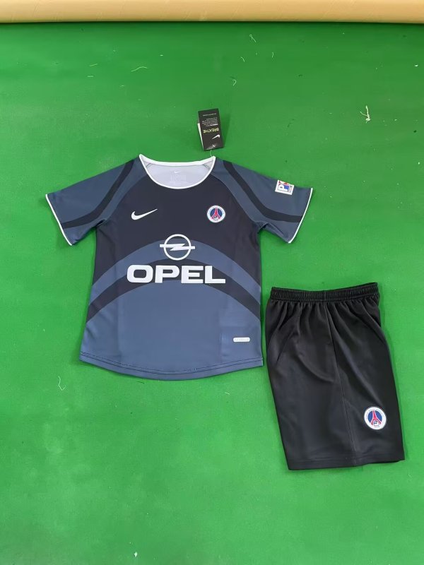 PSG Paris Third Kids Retro 1:1 Quality Soccer Jersey 2001/2002
