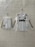 2011/2012 Real Madrid Home Long sleeves Kids Retro 1:1 Quality Soccer Jersey