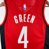 24/25 Rockets GREEN #4 Red  Hot Pressed   1:1 Quality NBA Jersey