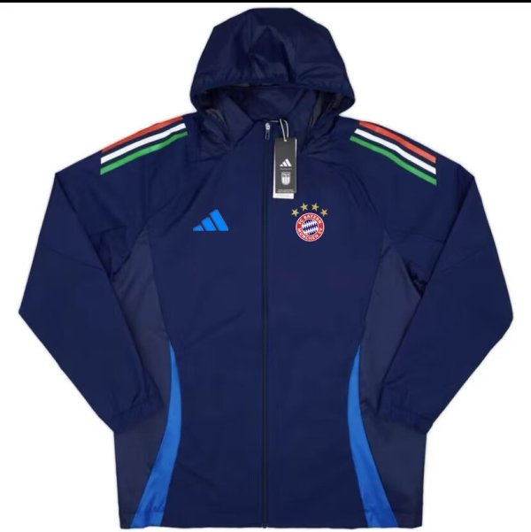Bayern Munich Blue Windbreaker 24/25