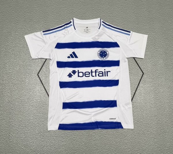 Cruzeiro Away White Fans 1:1 Quality Soccer Jersey 25/26