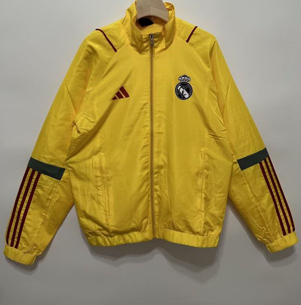 Real Madrid Clip Edge Yellow Windbreaker 24/25