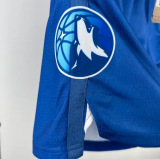 Timberwolves Blue City Edition   1:1 Quality NBA Cotton Pants 24/25