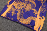 Real Madrid Purple (Inkjet Dragon) Training Tracksuit 1:1 Quality Training Jersey 24/25