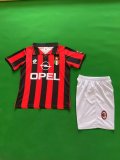 AC Milan Home Kids Retro 1:1 Quality Soccer Jersey 1996/1997