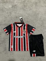 24/25 Sao Paulo Home  Kids 1:1 Quality Soccer Jersey