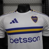 Boca Away White Player 1:1 Quality Soccer Jersey 24/25