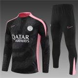 24/25 PSG Training  Suit  Black  1:1 Quality Training Jersey