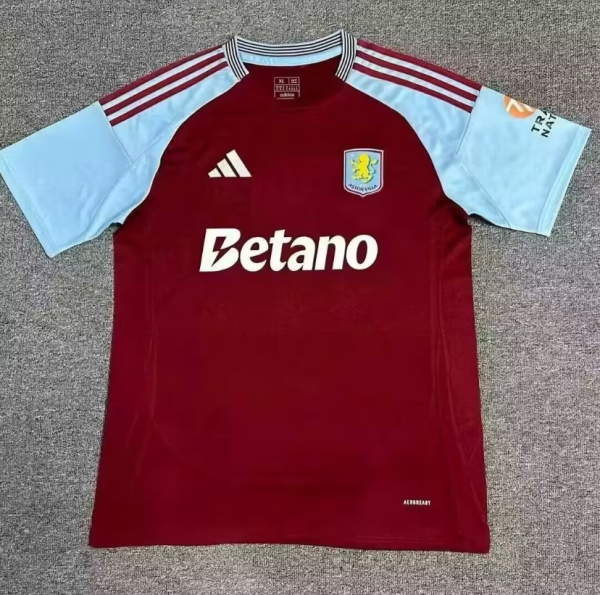 Aston Villa Home Fans Version 1:1 Quality Soccer Jersey 24/25