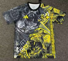 Real  Madrid Black Gold Lion Head Fans 1:1 Quality Soccer Jersey 24/25