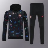 Portugal  Hooded Long Sleeved Black 1:1 Training suit 24/25