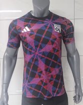 Lyon Pre match Training Uniform Fans 1:1 Quality Soccer Jersey 25/26