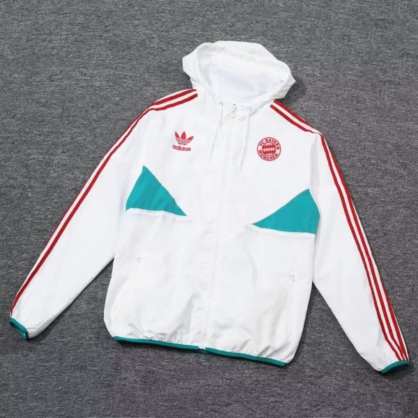 24/25  Bayern Munich White Windbreaker