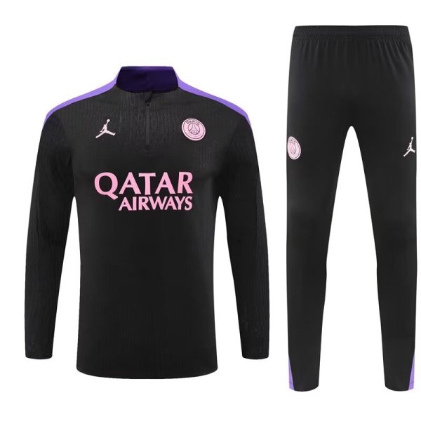 24/25 PSG Training  Suit  Black Violet  1:1 Quality Training Jersey