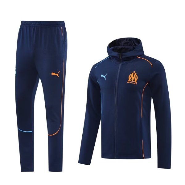 Marseille Jacket Tracksuit Blue Hoodie 1:1 Quality 24/25
