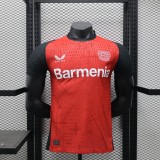 Bayer Leverkusen Home Player 1:1  Version Soccer Jersey 24/25