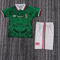 Mexico Home Kids Retro 1:1 Quality Soccer Jersey 1998