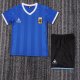 1986  Argentina Away  Kids  Retro 1:1 Quality  Soccer Jersey