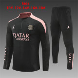 Paris Kids Black Player 1:1 Quality Training Jersey 24/25