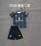 25/26  Manchester United Third Kids Kits 1:1 Quality Soccer Jersey