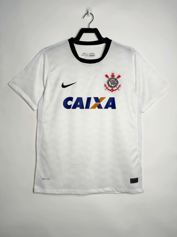 Corinthians White 1:1 Retro Quality Soccer Jersey 2012/2013