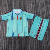 1996/1997 Barcelona Away Kids 1:1 Retro  Soccer Jersey