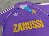Real Madrid  Away  Fans Retro Purple 1:1 Quality Soccer Jersey 1984/1985