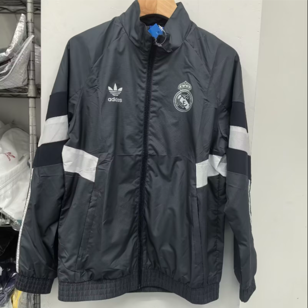 Real Madrid Grey Windbreaker 24/25