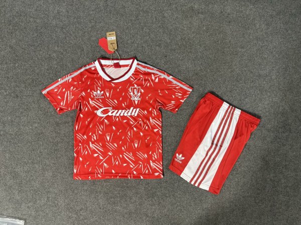 Liverpool Home Kids Retro 1:1 Quality Soccer Jersey 1989/1991