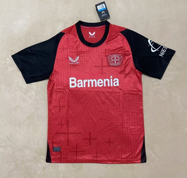 Bayer Leverkusen Home Fans 1:1 Version Soccer Jersey 24/25