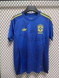 Brazil T-shirt  Training Clothes Blue Fans 1:1 Quality Soccer Jersey 24/25