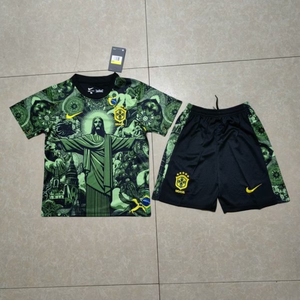 Brazil Special Edition Kids 1:1  Quality Soccer Jersey 25/26
