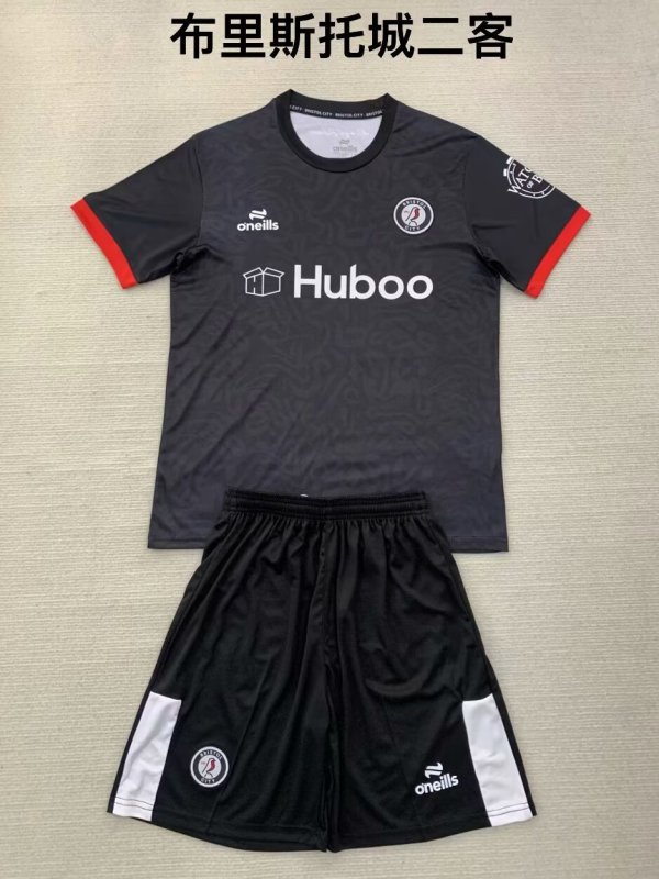 Bristol City Third Kids Kits 1:1 Quality Soccer Jersey 24//25