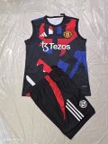 25/26 Manchester United  Black 1:1 Quality Training  Vest（A-Set）