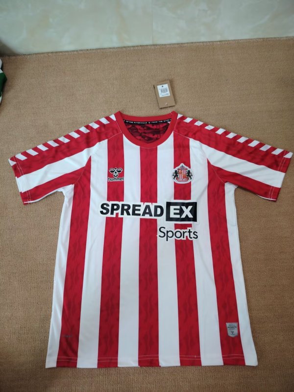 Sunderland Home Fans 1:1 Quality  Soccer Jersey 24/25