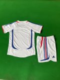 France Away Kids Retro 1:1 Quality Soccer Jersey 2006