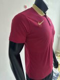 Barcelona Training Clothes Red PLayer 1:1 Quality Soccer Jersey 25/26